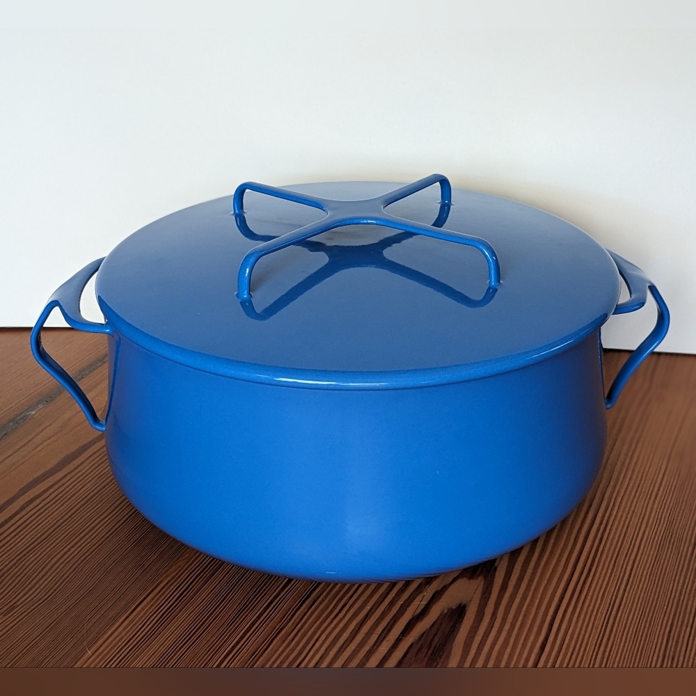 New 70s Dansk 5qt Never Used Enamel Stock Pot Dutch Oven Casserole